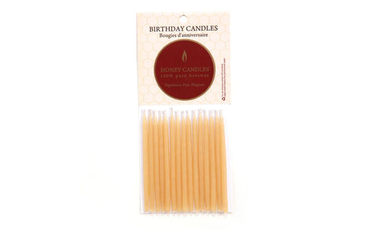 Beeswax - Natural Birthday Candles